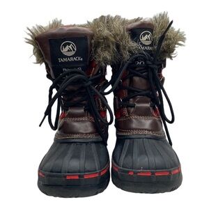 Tamarack Youth Plaid Winter Pac Thinsulate Insulation Boots Size 13